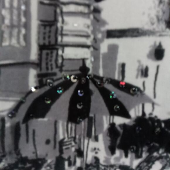 Take Two Clothing Vintage T-shirt City Scape Graphic Artsy Y2K LARGE 3/4 Sleeves - Picture 5 of 6